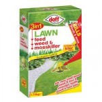3 in 1 Lawn Feed, Weed & Mosskiller 1.75Kg 50m2 pack